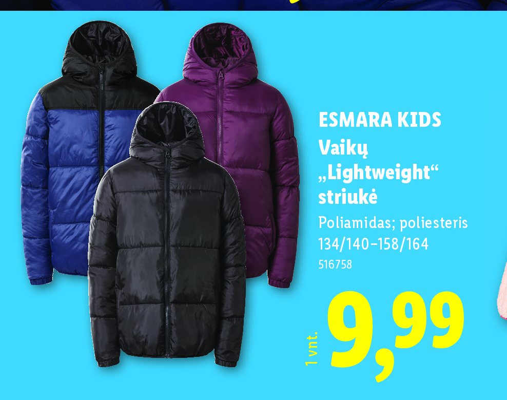 ESMARA KIDS Vaikų „Lightweight“ striukė