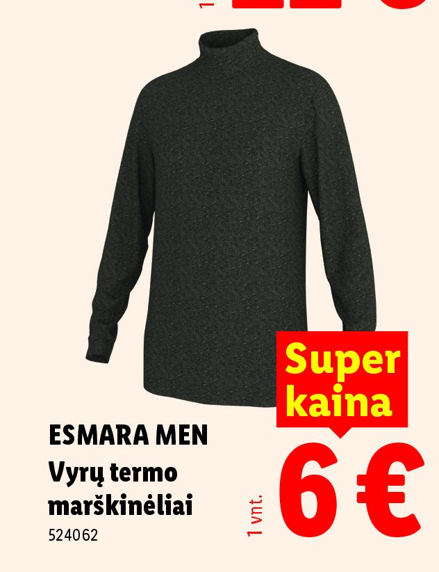 ESMARA MEN Vyrų termo marškinėliai