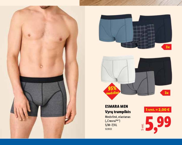 ESMARA MEN Vyrų trumpikės
