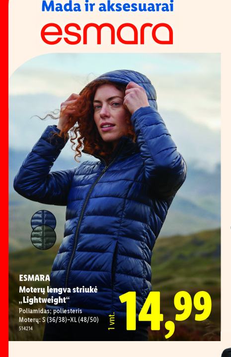 ESMARA Moterų lengva striukė „Lightweight“