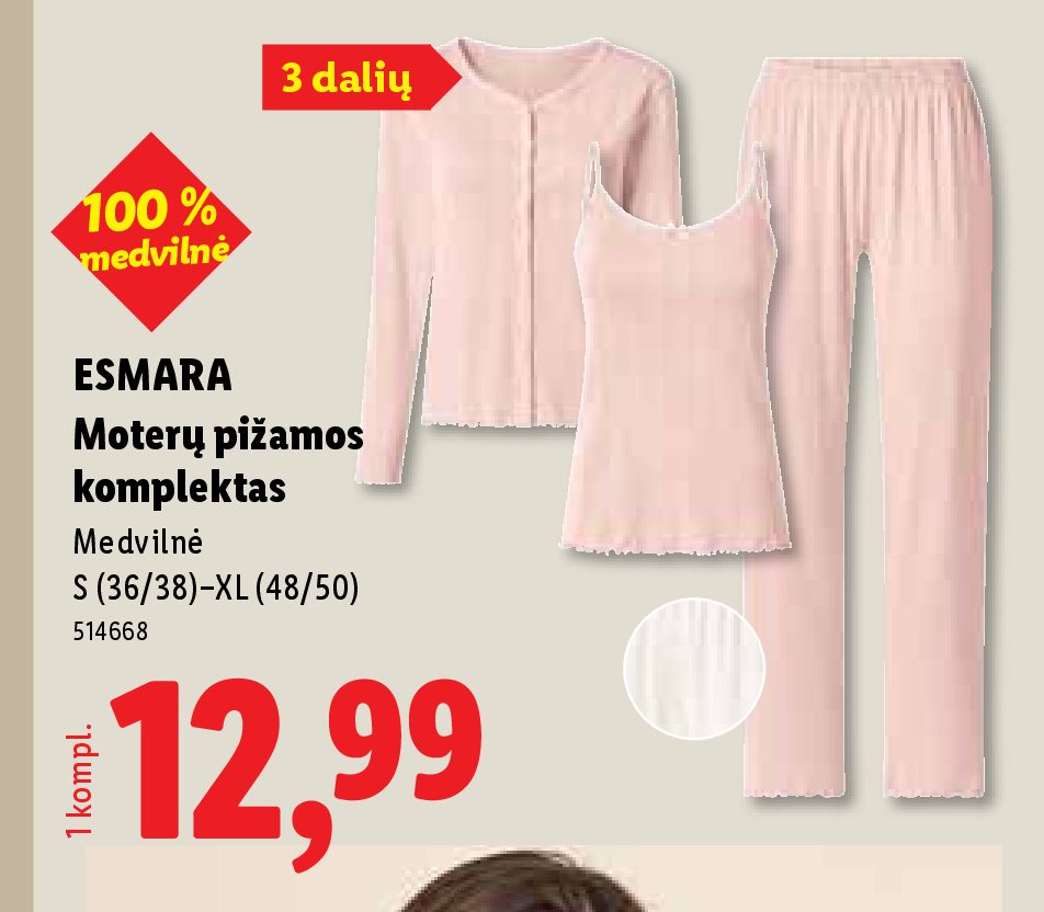 ESMARA Moterų pižamos komplektas