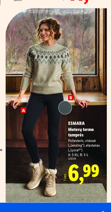 ESMARA Moterų termo tamprės