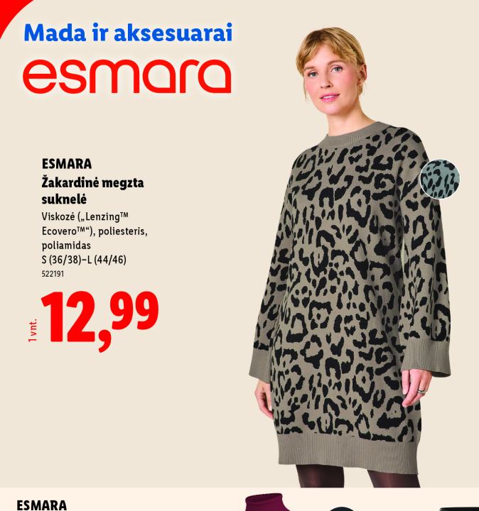 ESMARA Žakardinė megzta suknelė