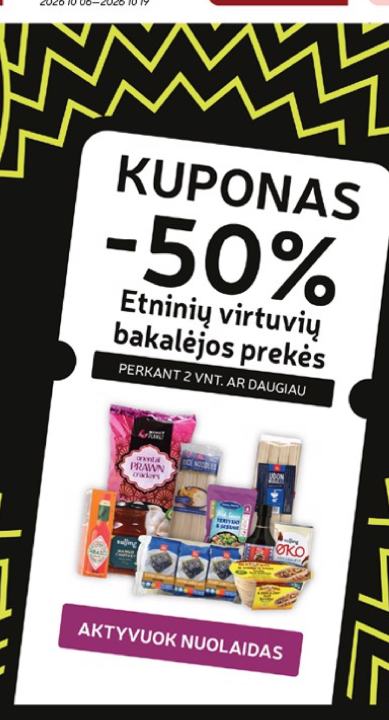 Etninių virtuvių bakalėjos prekės