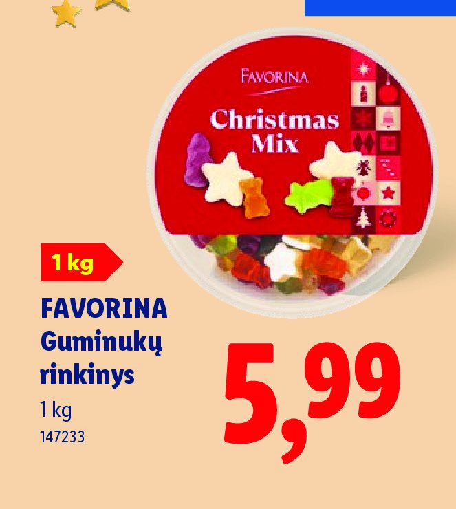 FAVORINA Guminukų rinkinys, 1 kg