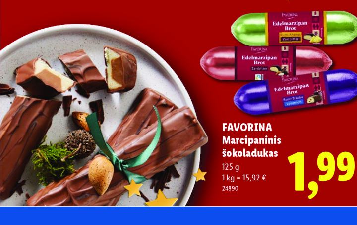 FAVORINA Marcipaninis šokoladukas, 125 g