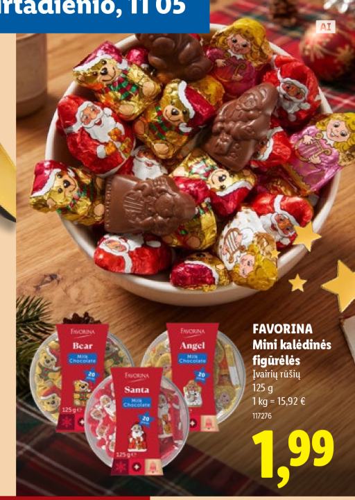 FAVORINA Mini kalėdinės figūrėlės, 125 g