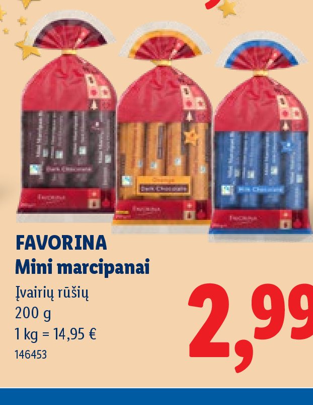 FAVORINA Mini marcipanai, 200 g