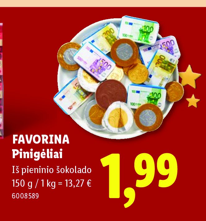 FAVORINA Pinigėliai, 150 g
