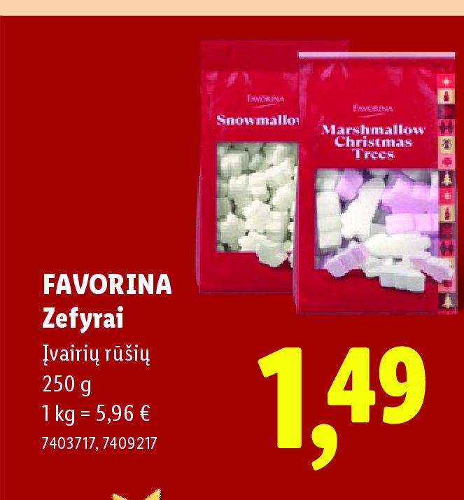 FAVORINA Zefyrai, 250 g