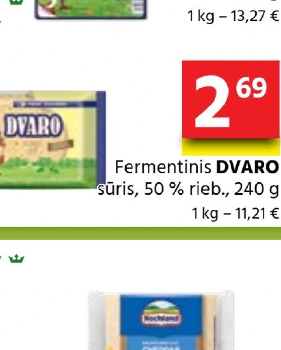 Fermentinis DVARO sūris, 240 g