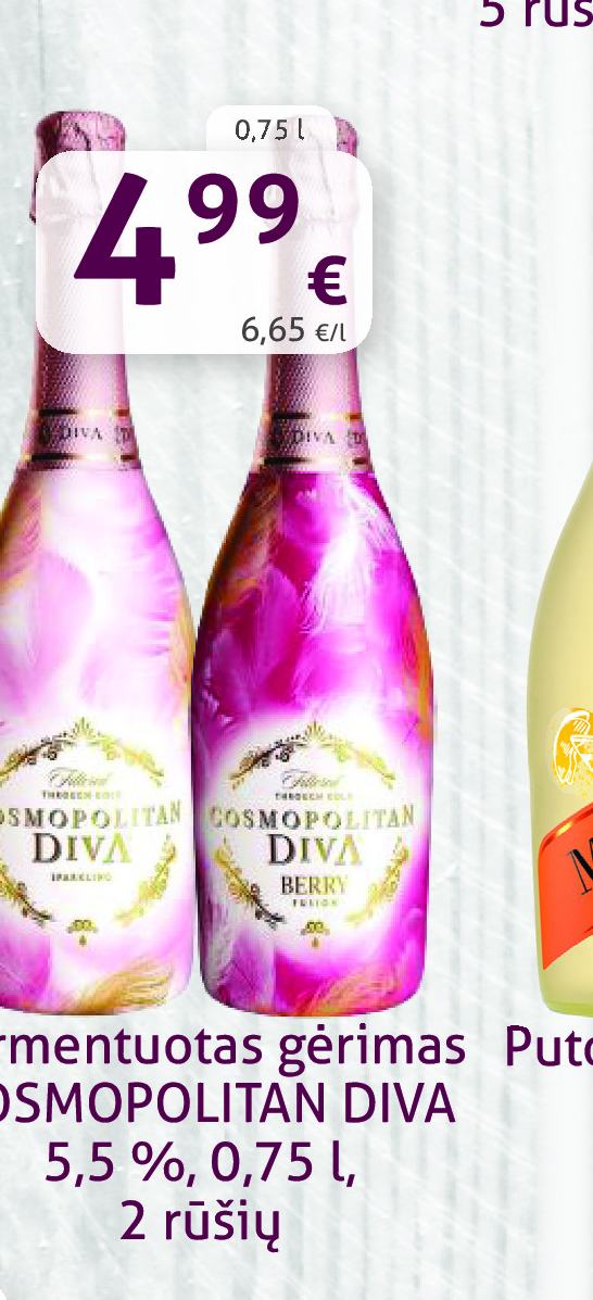Fermentuotas gėrimas COSMOPOLITAN DIVA, 0.75 l