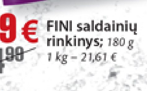 FINI saldainių rinkinys, 180 g