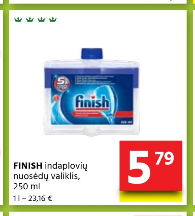 FINISH indaplovių nuosėdų valiklis, 250 ml