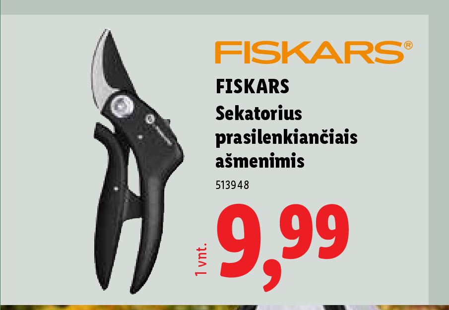 FISKARS Sekatorius prasilenkiančiais ašmenimis