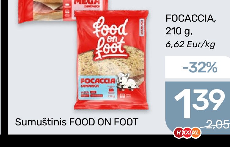 FOCACCIA, 210 g