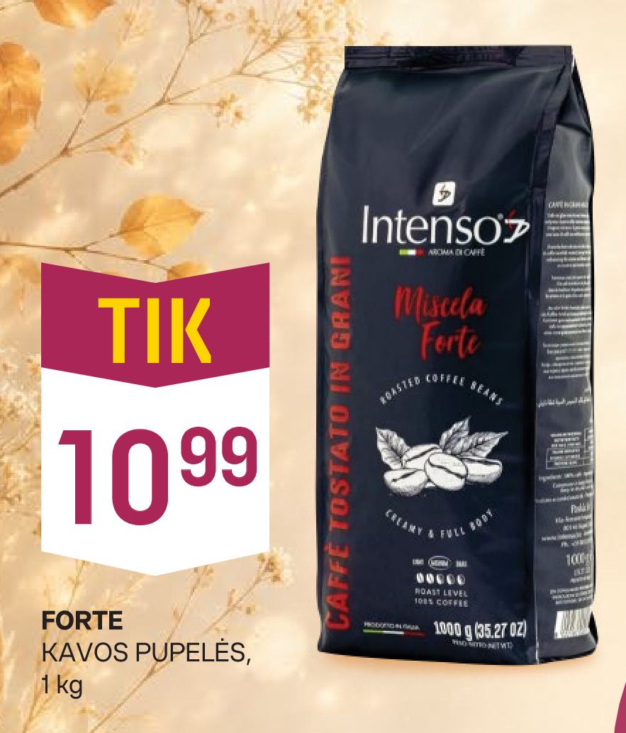 FORTE KAVOS PUPELĖS, 1 kg