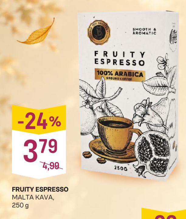 FRUITY ESPRESSO MALTA KAVA, 250 g