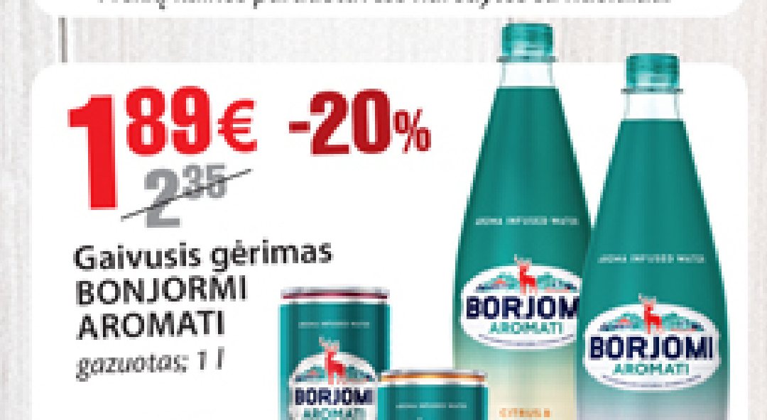 Gaivusis gėrimas BONJORMI AROMATI, 1 l