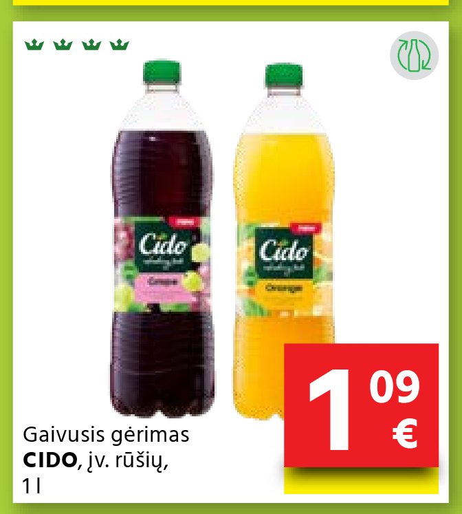 Gaivusis gėrimas CIDO, 1 l