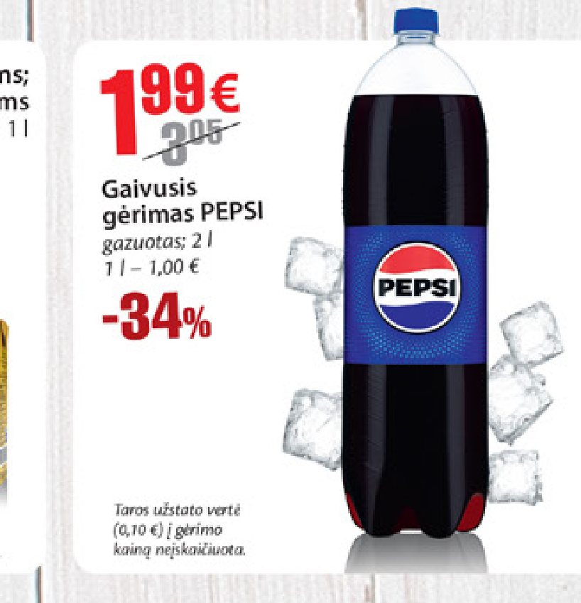 Gaivusis gėrimas PEPSI, 2 l