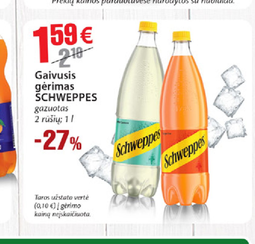 Gaivusis gėrimas SCHWEPPES, 1 l