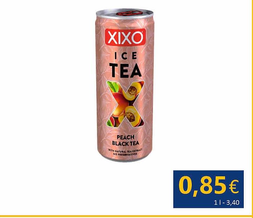 Gaivusis gėrimas XIXO ICE TEA PEACH BLACK, 0.25 l