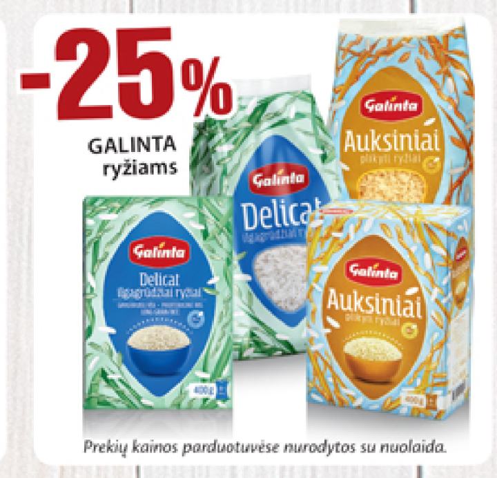 GALINTA ryžiams
