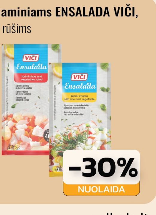 Gaminiams ENSALADA VIČI