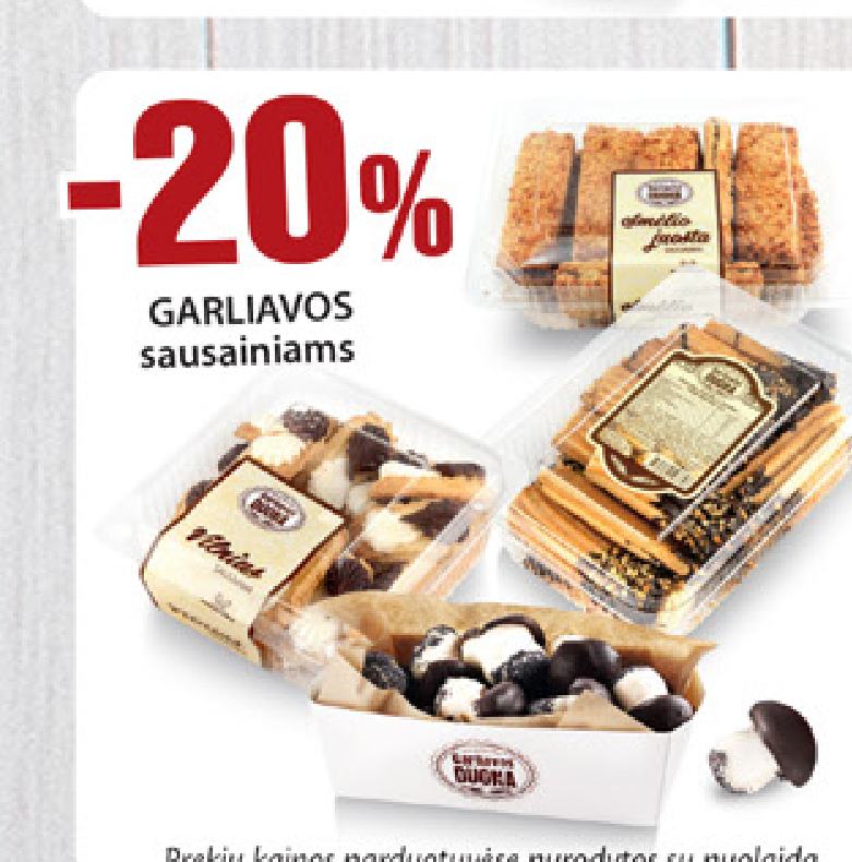 GARLIAVOS sausainiams
