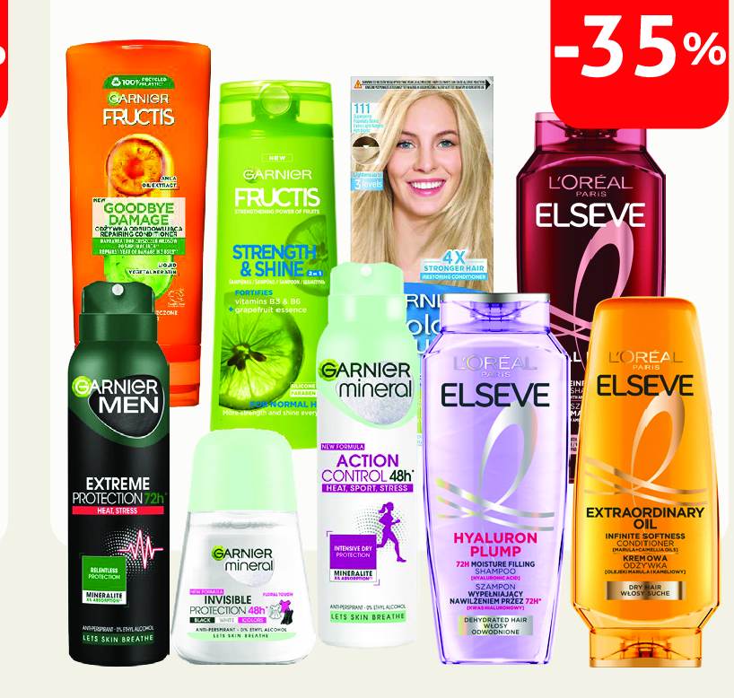 GARNIER; ELSEVE kosmetika