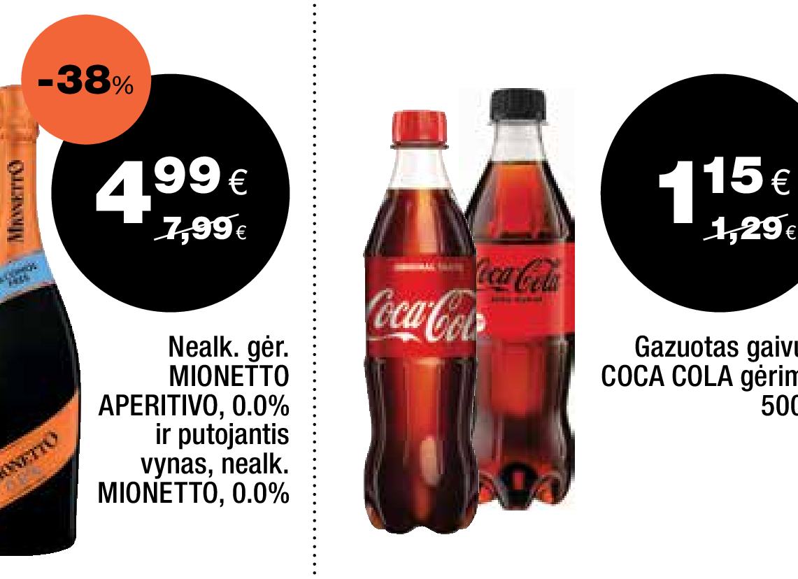 Gazuoias gaivusis COCA COLA gėrimas, 500 ml