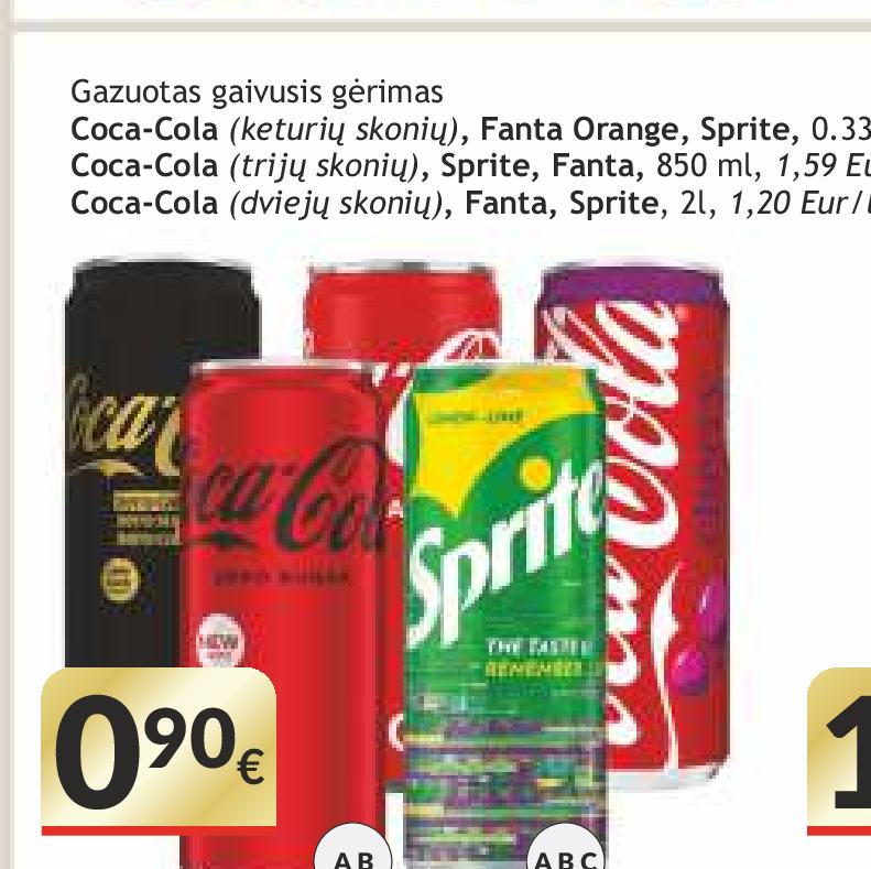 Gazuotas gaivusis gėrimas Coca-Cola, 0.33 l