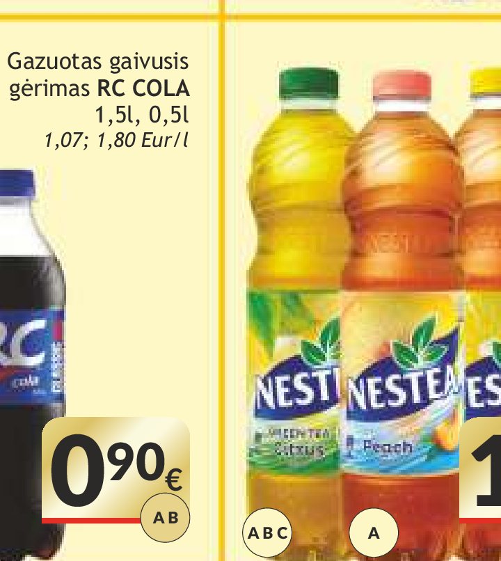 Gazuotas gaivusis gėrimas RC COLA, 0.5 l