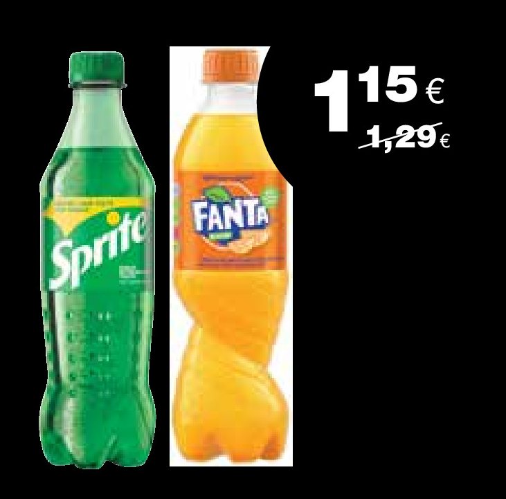 Gazuotas gėrimas SPRITE, FANTA
