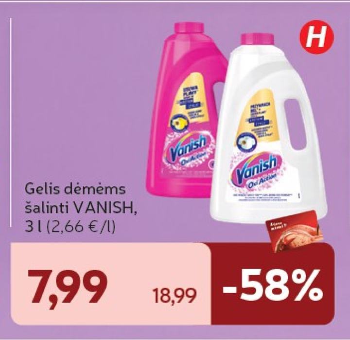 Gelis dėmėms šalinti VANISH, 3 l