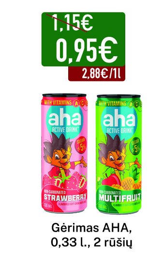 Gėrimas AHA, 0.33 l