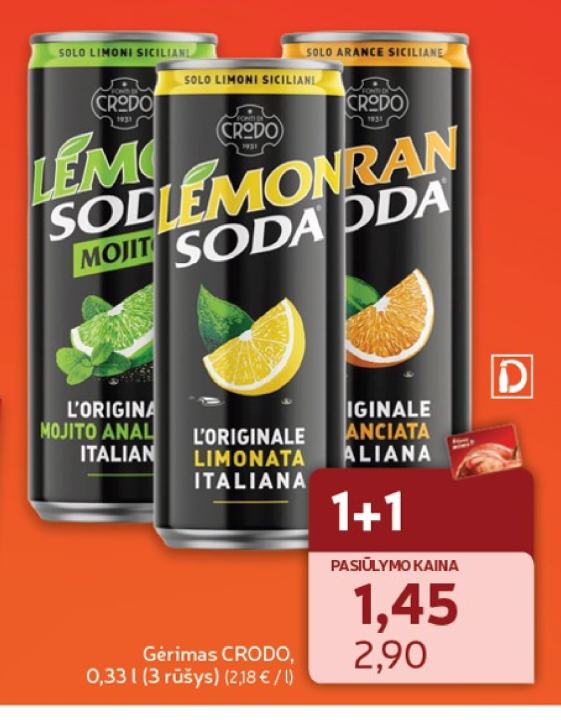 Gėrimas CRODO, 0.33 l