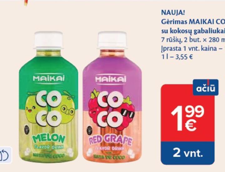 Gėrimas MAIKAI COCO, 280 ml