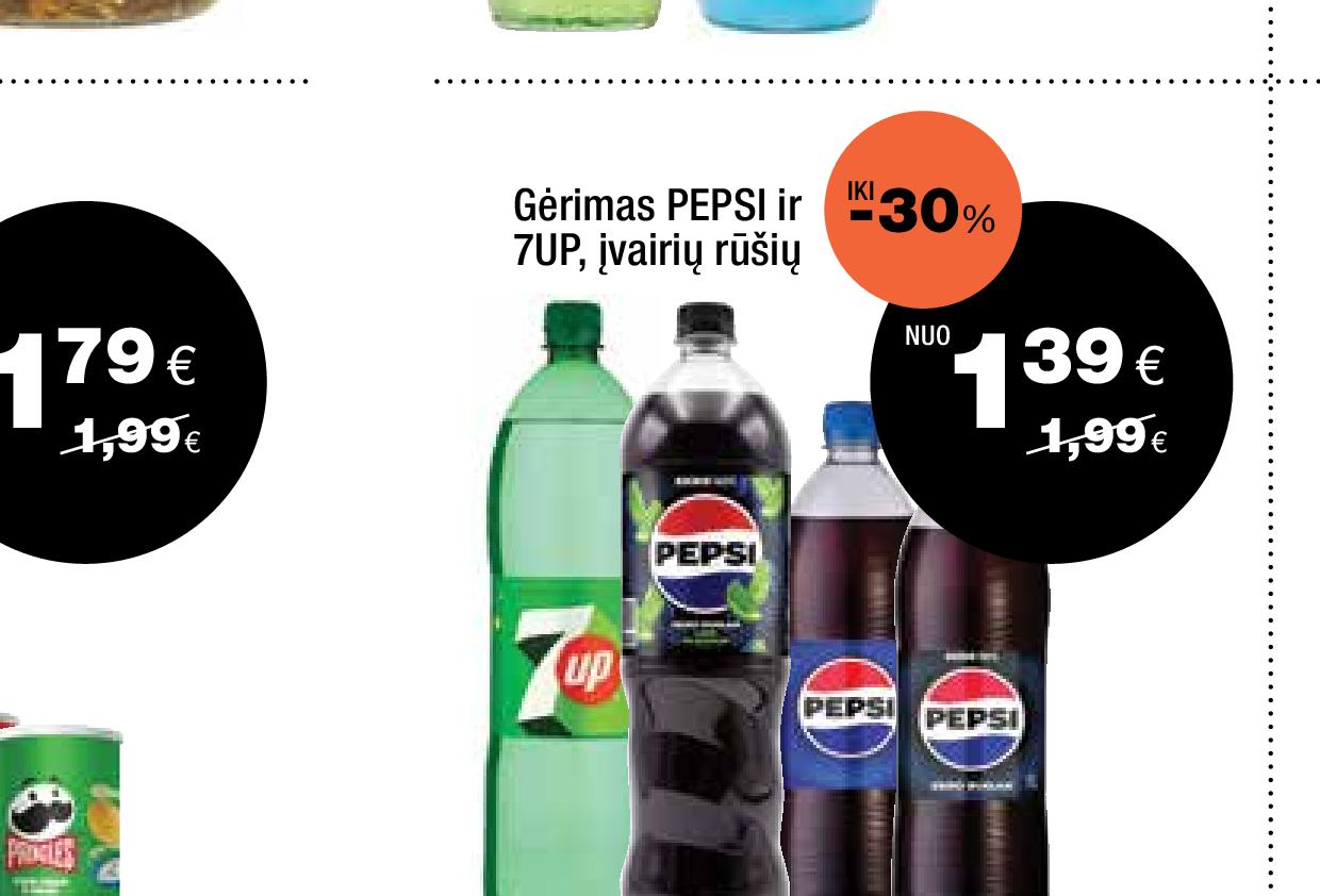Gėrimas PEPSI ir 7UP