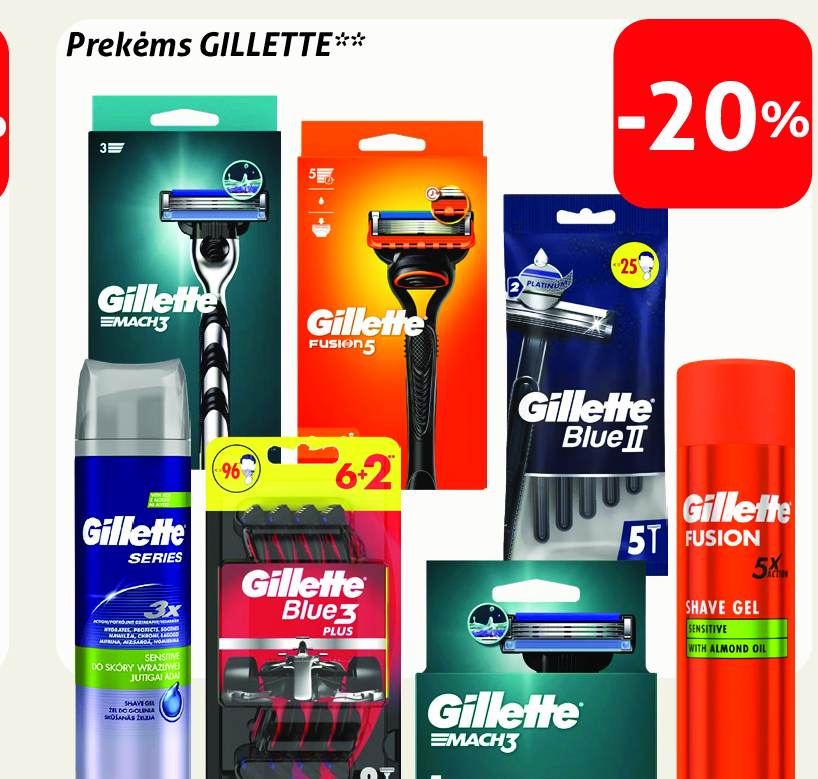 GILLETTE prekės