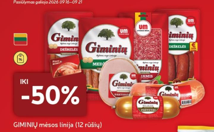 GIMINIŲ mėsos linija