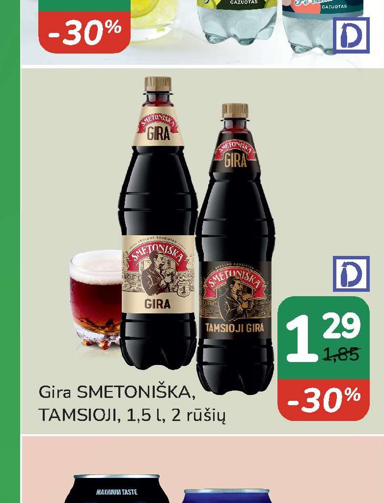 Gira SMETONIŠKA, TAMSIOJI GIRA, 1.5 l