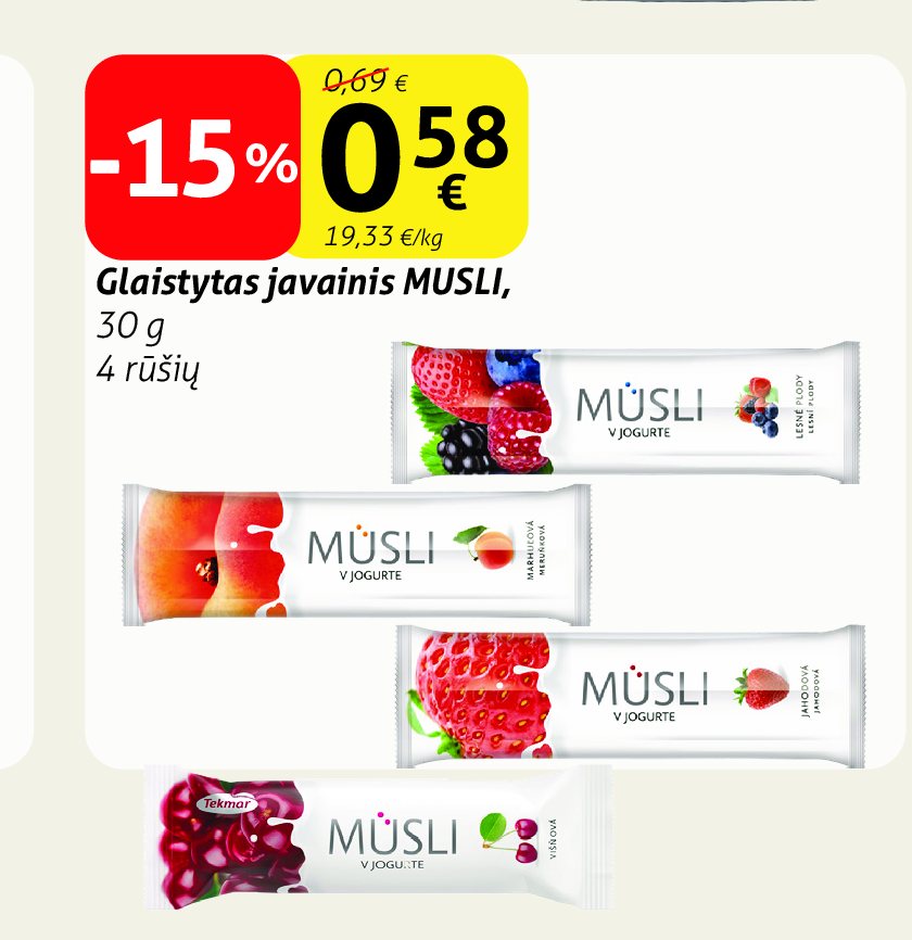 Glaistytas javainis MUSLI, 30 g