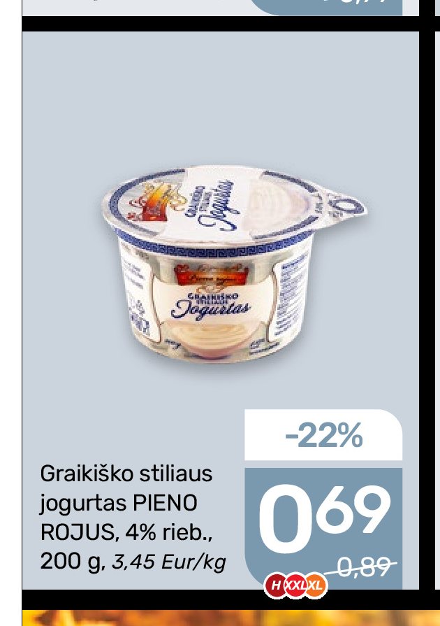 Graikiško stiliaus jogurtas PIENO ROJUS, 200 g