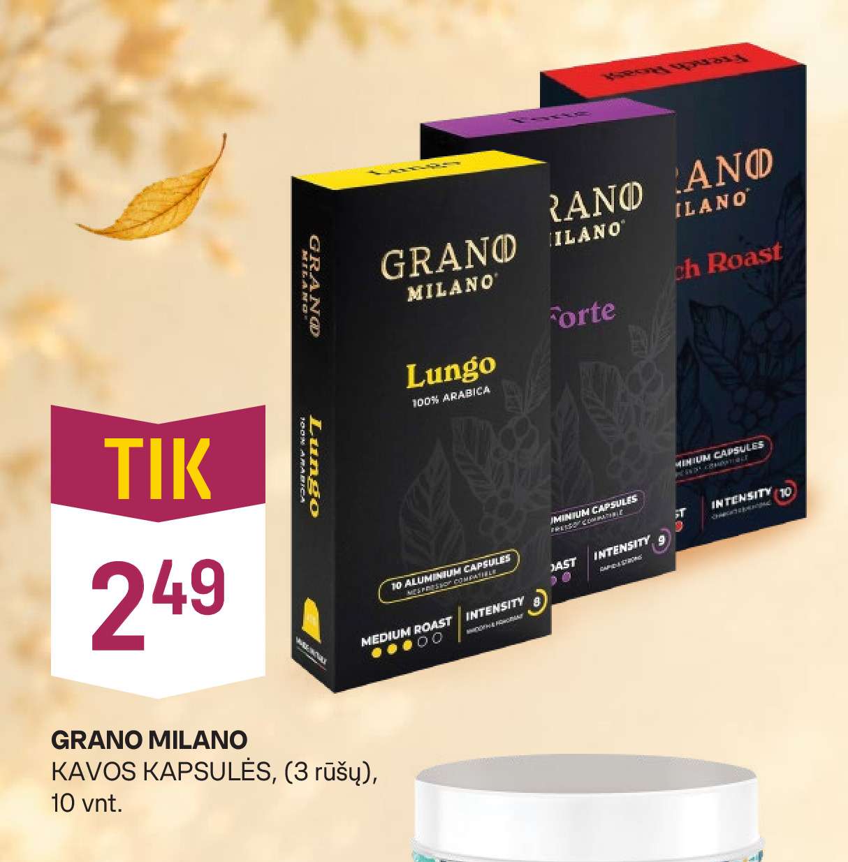 GRANO MILANO KAVOS KAPSULĖS, 10 vnt