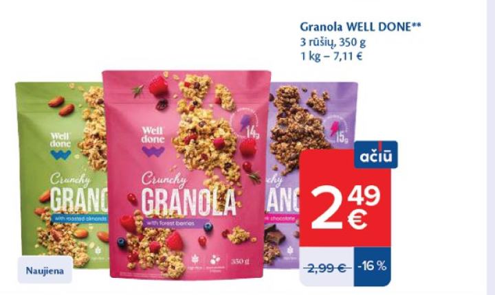 Granola WELL DONE, 350 g