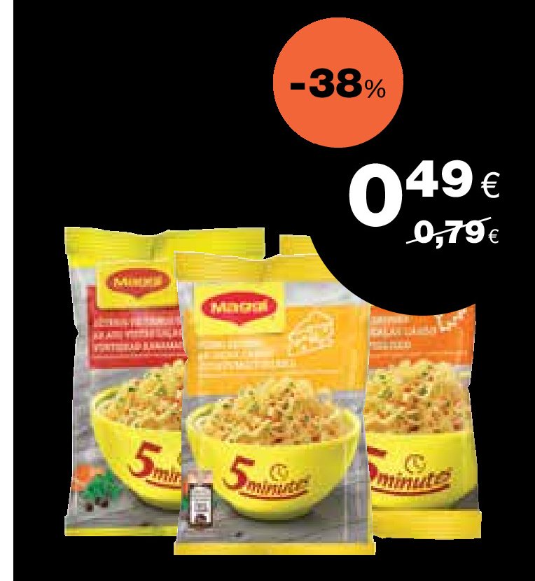 Greitai paruošiami makaronai MAGGI 5 MIN