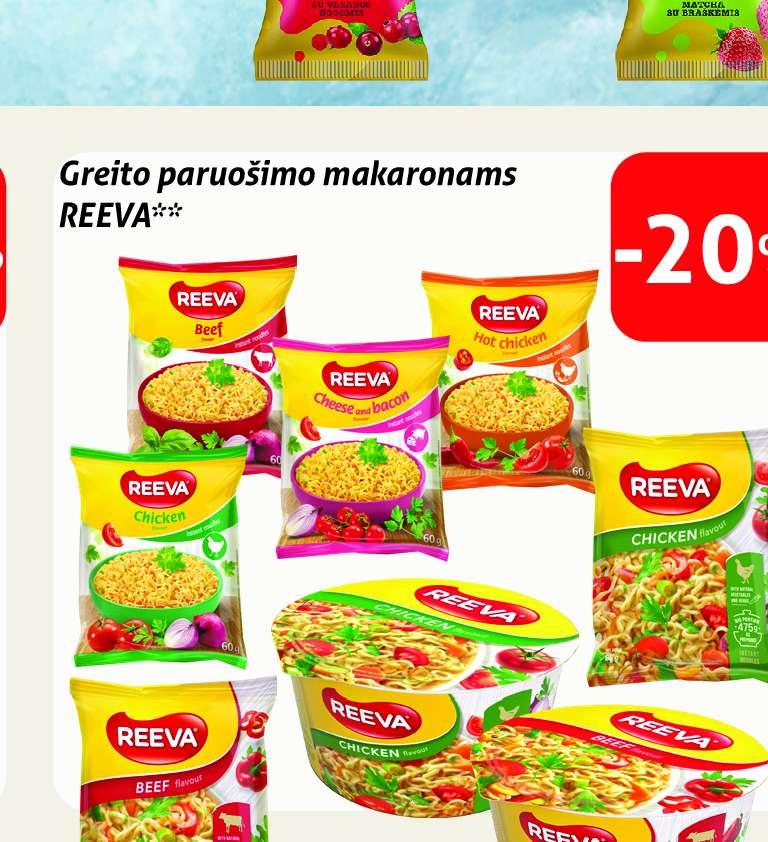 Greito paruošimo makaronams REEVA