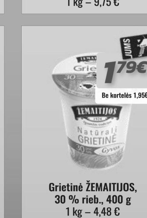 Grietinė ŽEMAITIJOS, 400 g